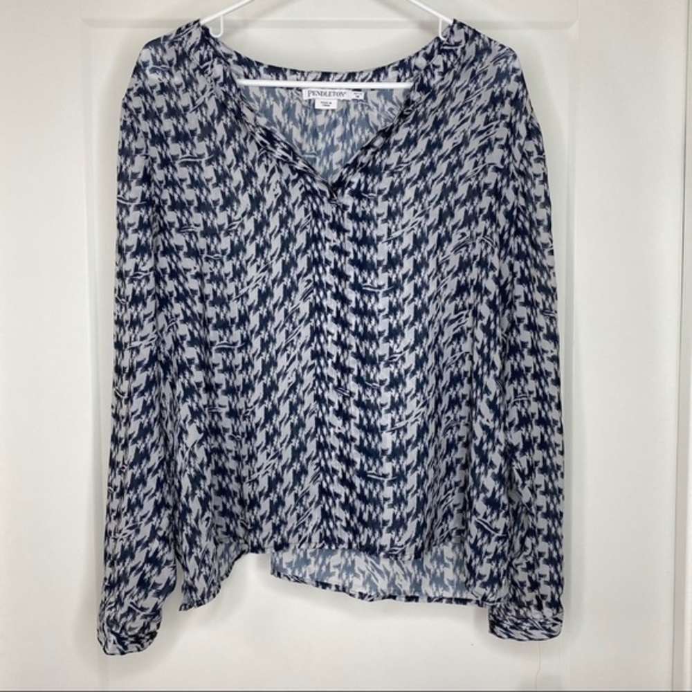 Women’s Pendleton Rare Polyester Button Blouse